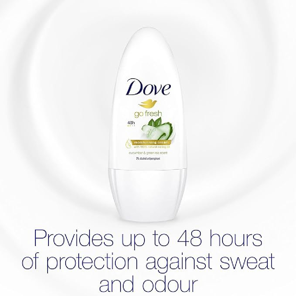 Dove Go Fresh Cucumber And Green Tea Scented Antiperspirant Roll-On 50 mL