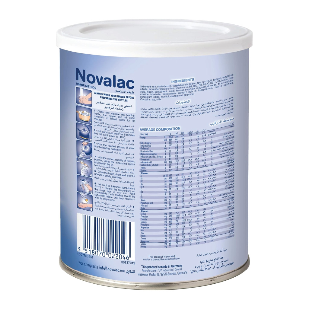 Novalac, 2 Follow-On Formula Cow's Milk Powder, Follow-on formula for infants 6 months to 1 year, 800g