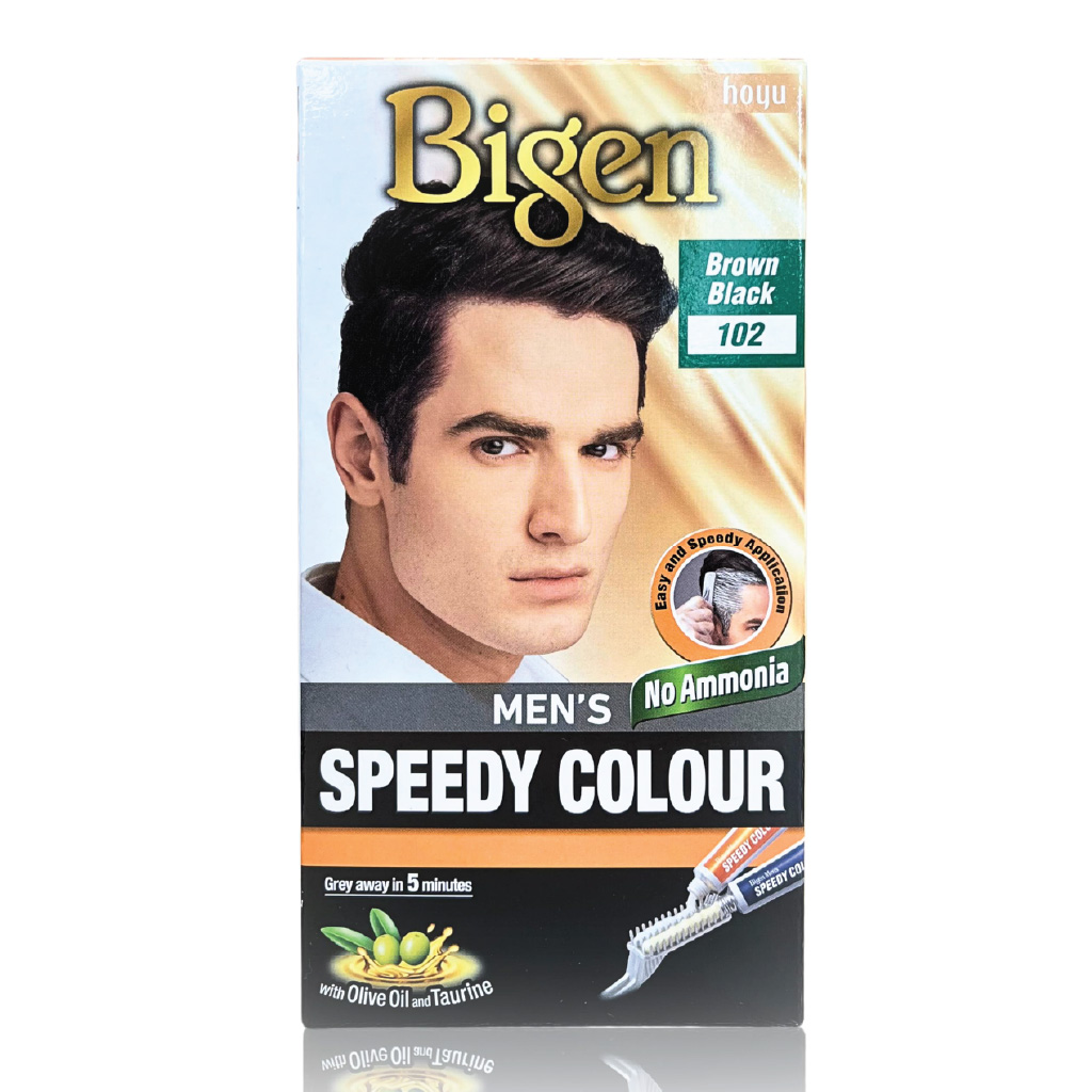 Bigen Men's Speedy Hair Color 80g 102 Brown Black