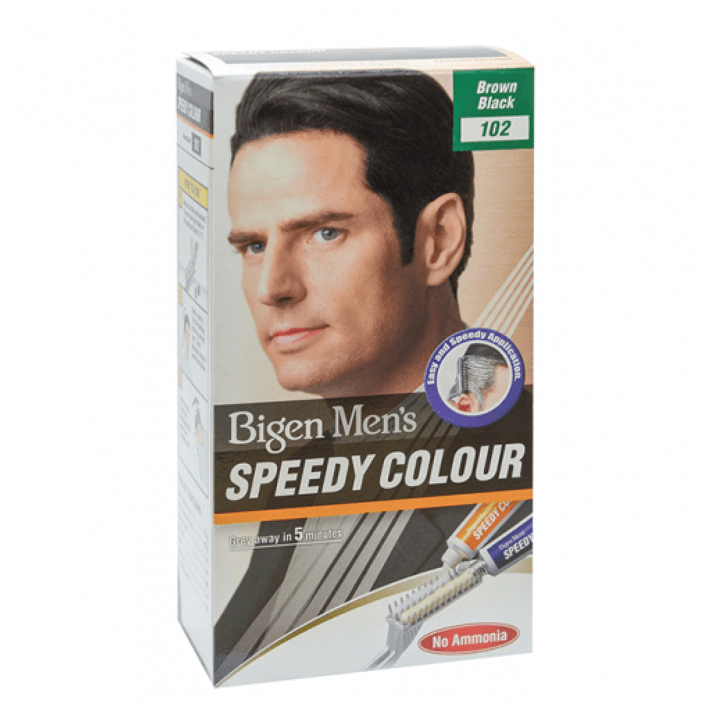 Bigen Men's Speedy Hair Color 80g 102 Brown Black
