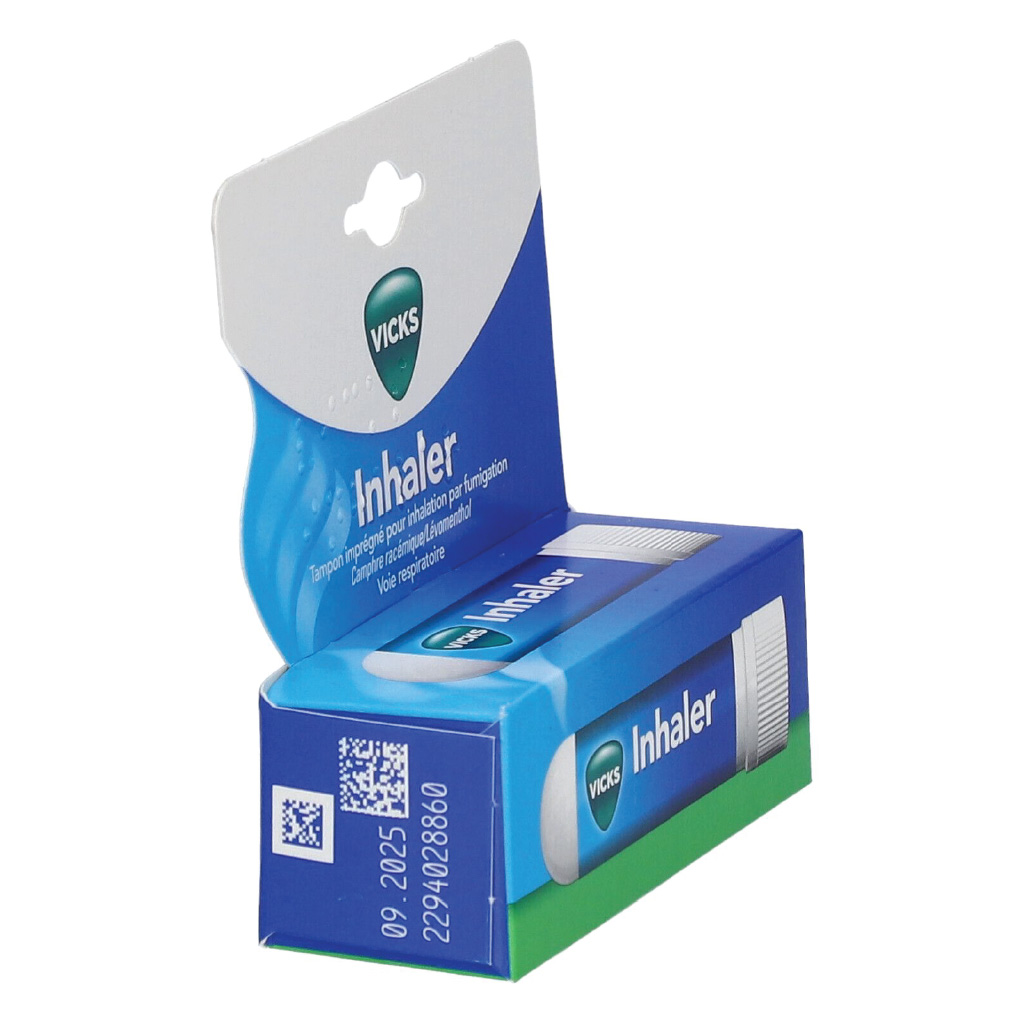 Vicks, Ph Inhaler, Nasal decongestant inhaler for quick relief, 1 ml