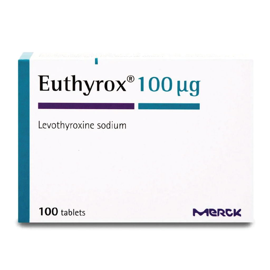 Euthyrox, 100 mcg Tablets, Thyroid hormone tablets