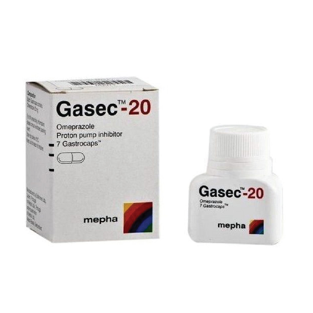 Gasec Omeprazole 20mg 28 Gastrocaps
