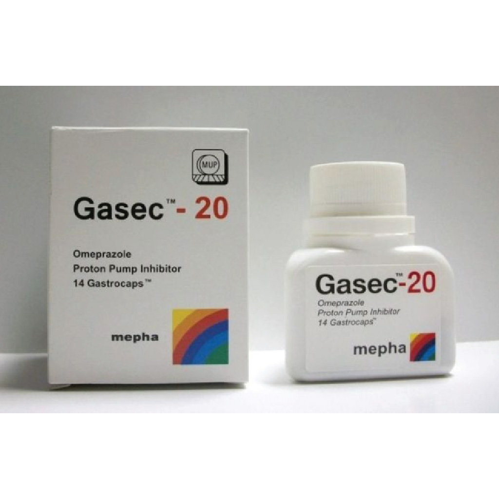 Gasec Omeprazole 20mg 28 Gastrocaps