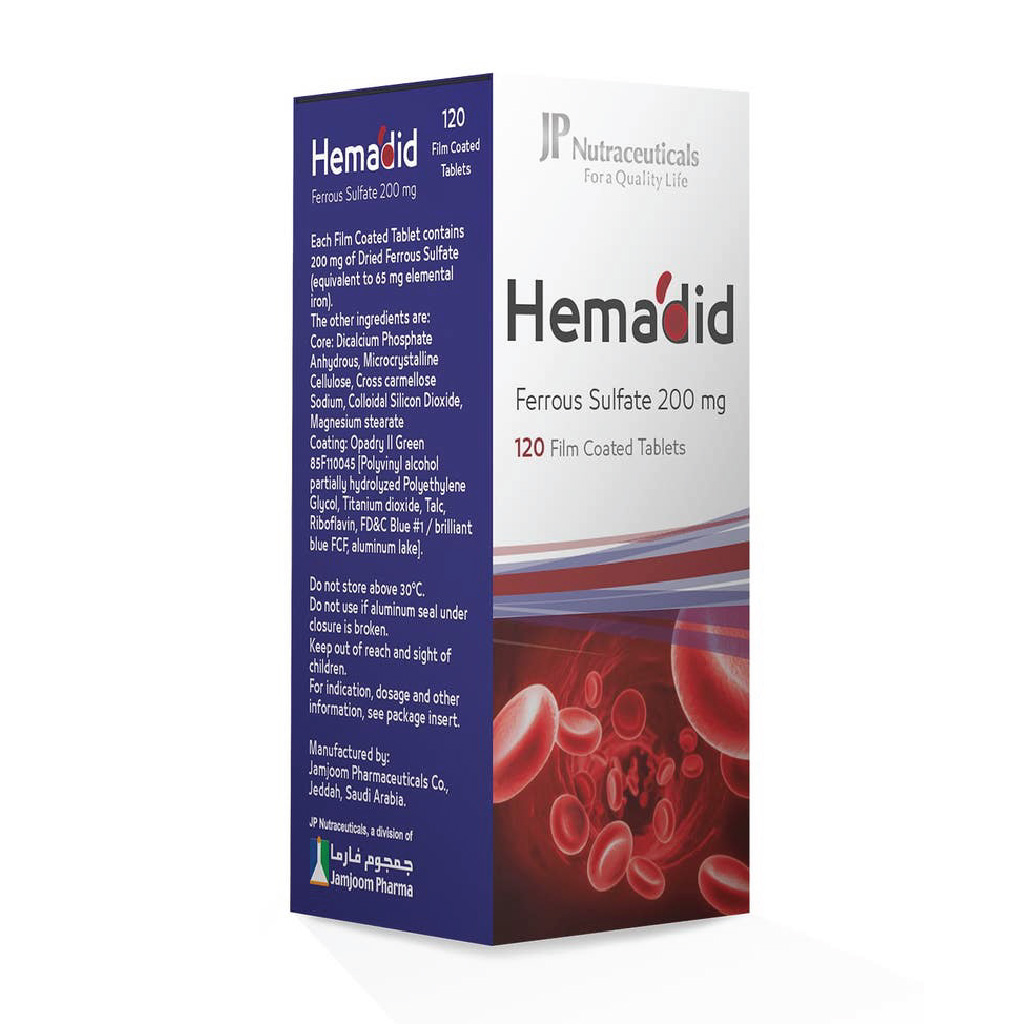 Jp Hemadid 200mg 120 أقراص