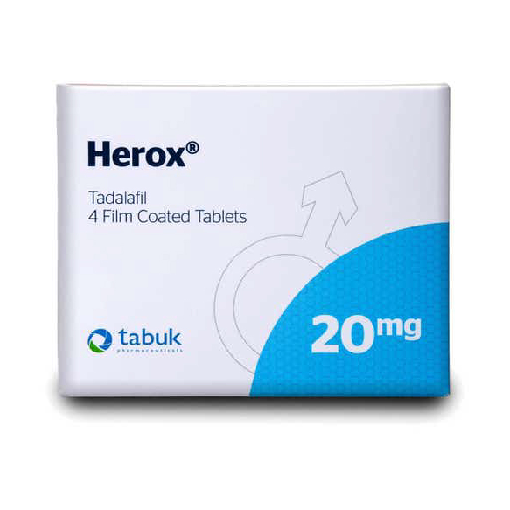 Herox Tadalafil 20mg 4 Tablets