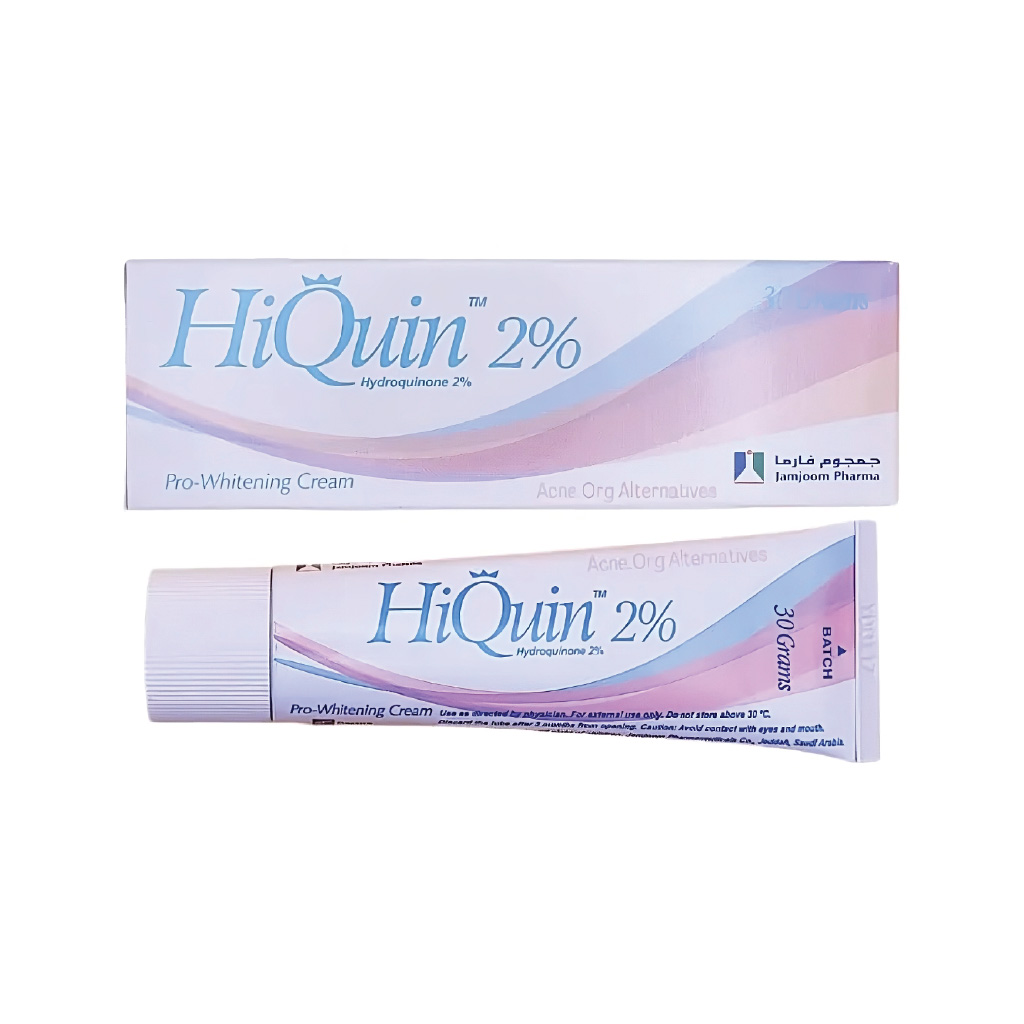 HiQuin, 2% pro whitening cream, Skin whitening cream with 2% active ingredient, 30 g