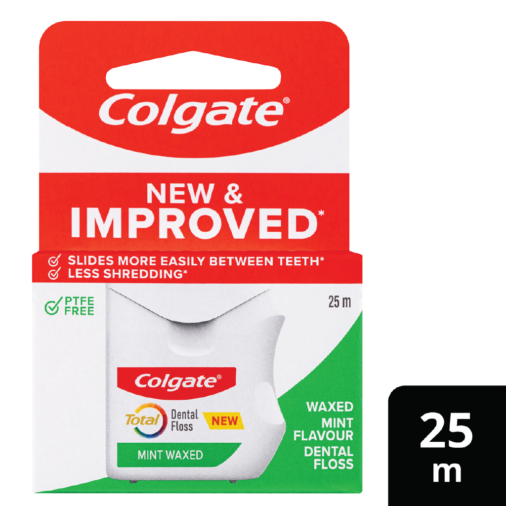Colgate, Total Mint Waxed Dental Floss 25m