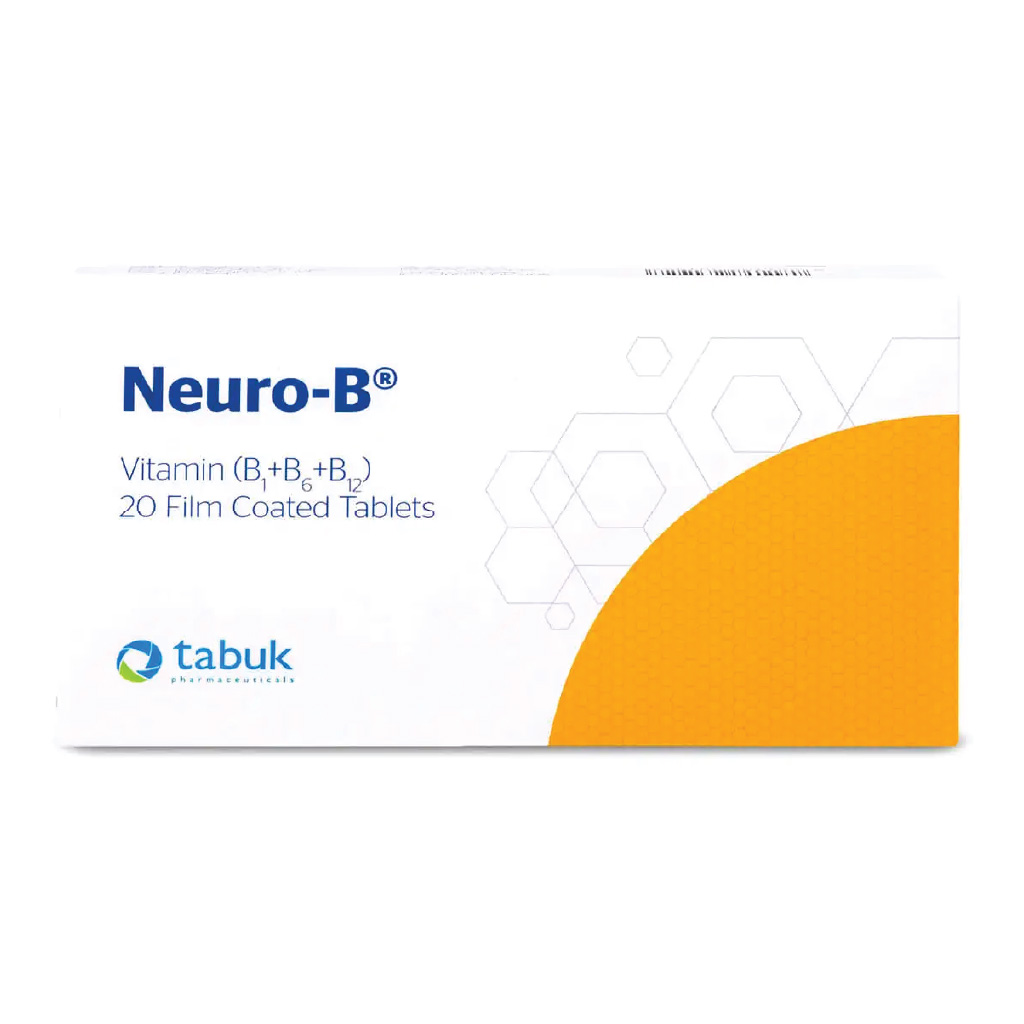 Neuro-B, Vitamin B Complex Tablets, B vitamin supplement for energy support, 20 tablets