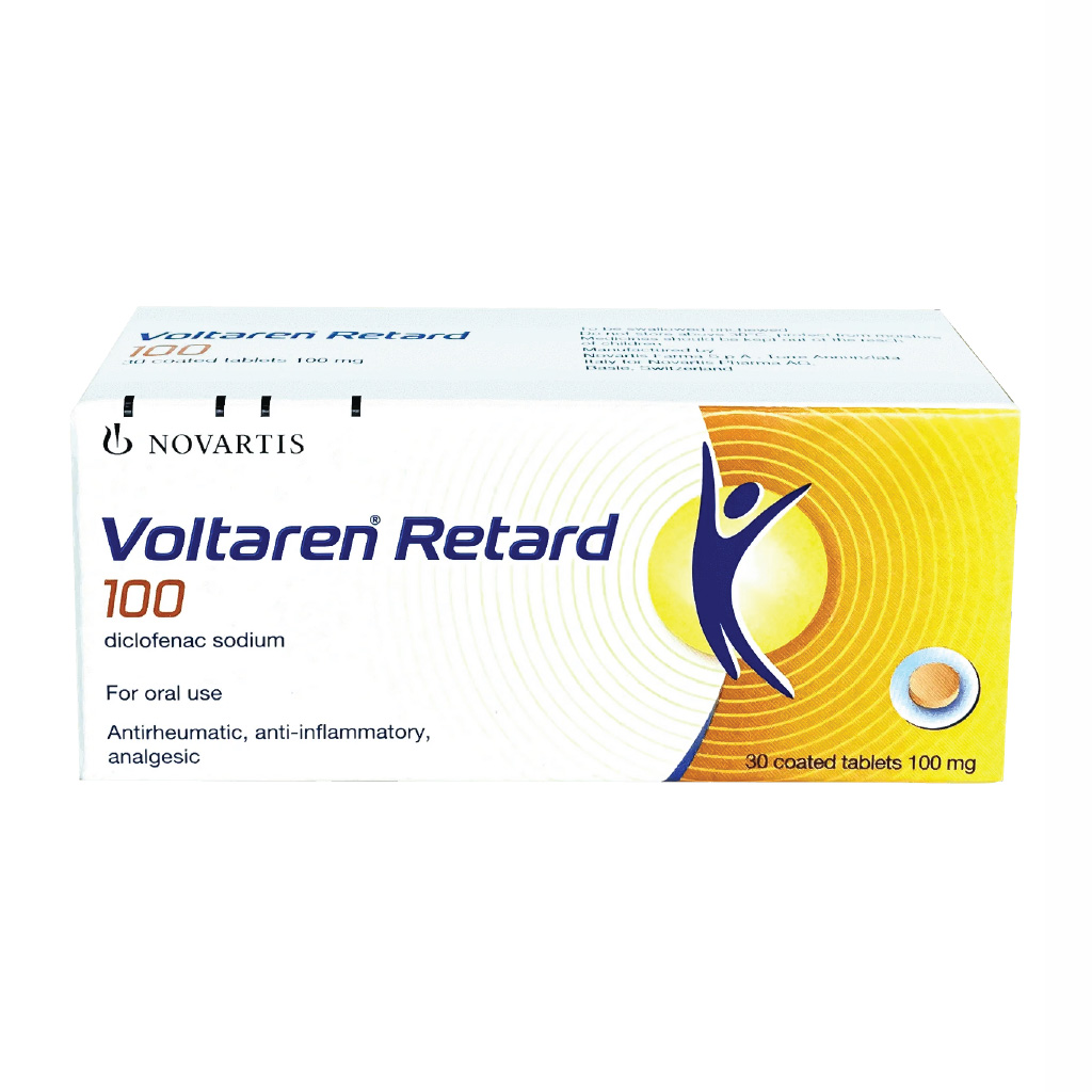 Voltaren, Retard 100mg Tablets, Extended-release anti-inflammatory pain relief, 30 tablets