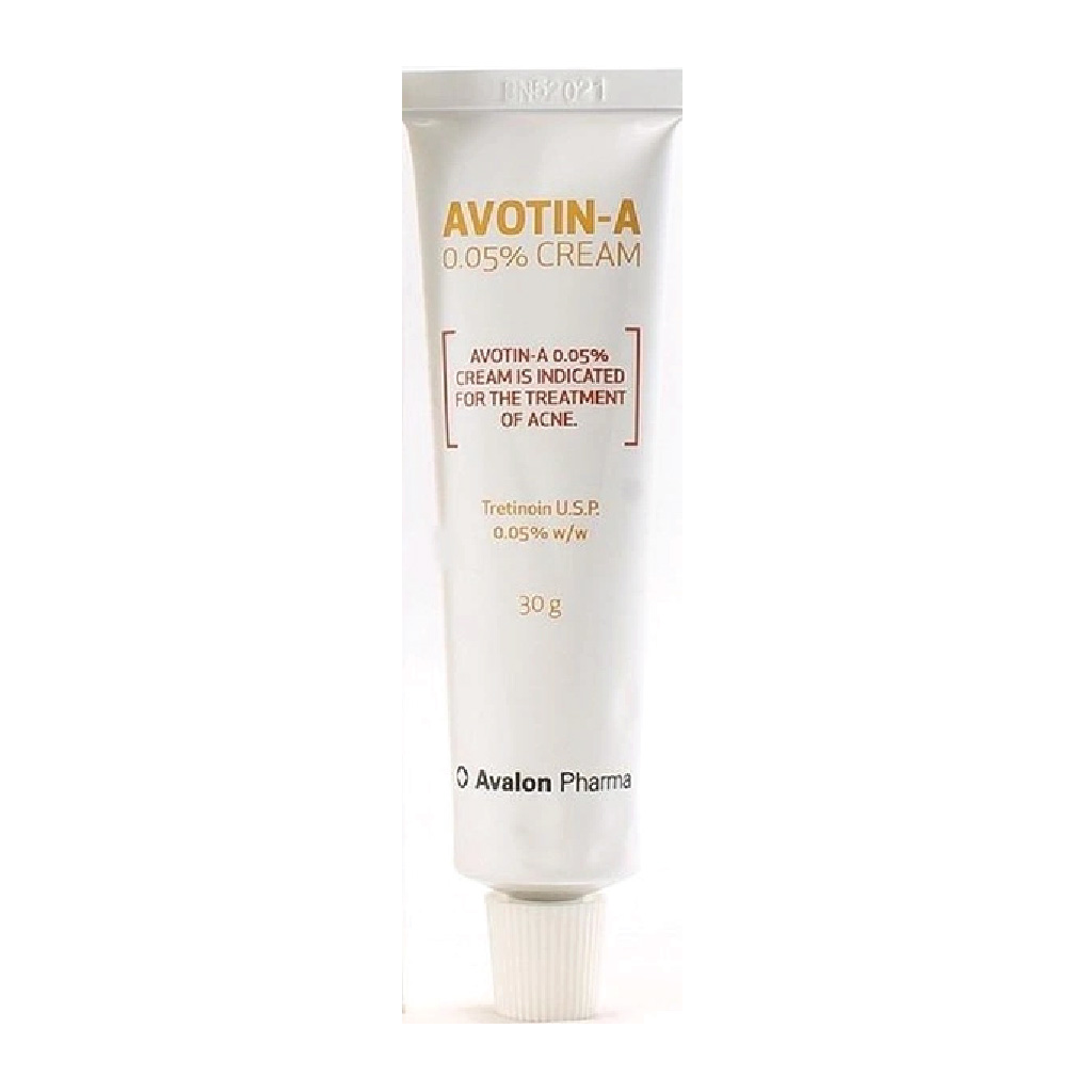 Avotin, A 0.05% cream, Topical cream for acne and skin irritation, 30 g