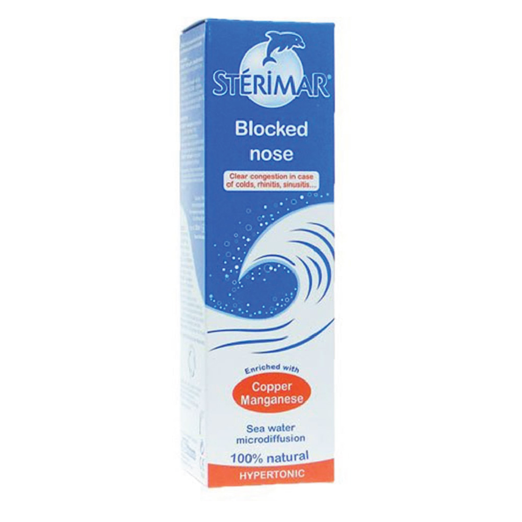 Sterimar, Blocked Nose Nasal Spray, Saline nasal spray for relieving blocked nose congestion, 100ml
