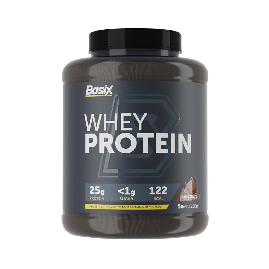 Basix, Whey Protein Powder, Nutritional support with chocolate chunk flavor, 5 lb