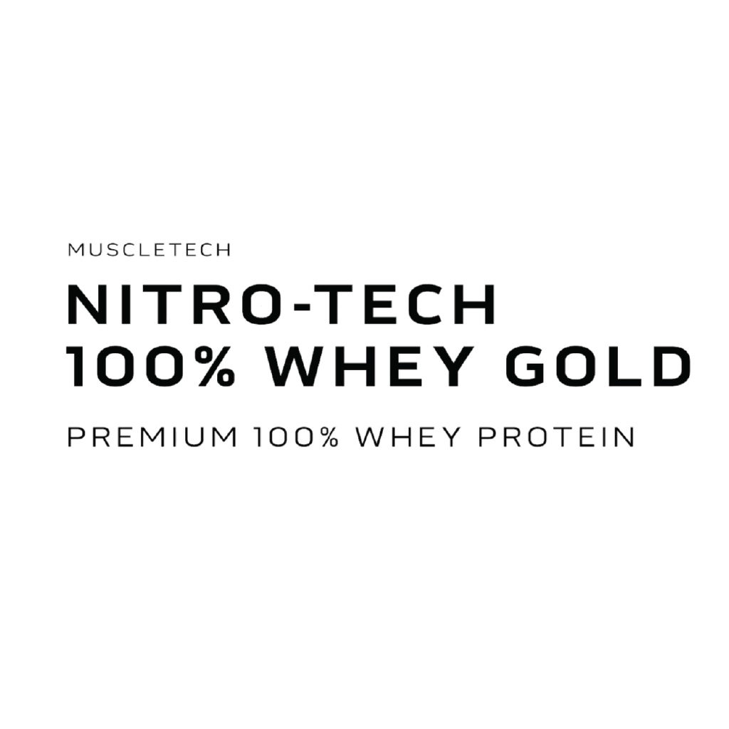 MuscleTech Nitrotech 100% Whey Gold Protein Powder Double Rich Chocolate 2lb