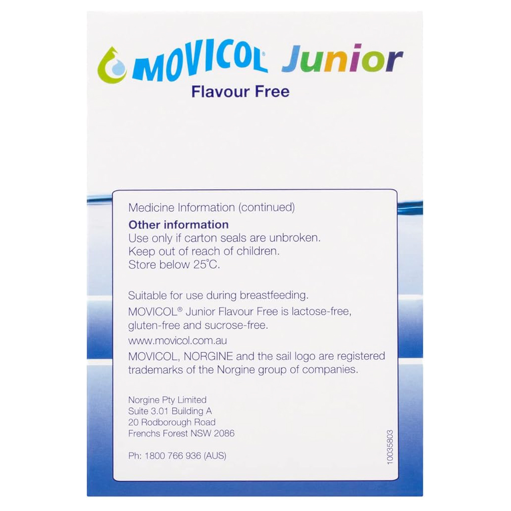 Movicol, Paediatric Plain Laxative Powder, Gentle constipation relief for children
