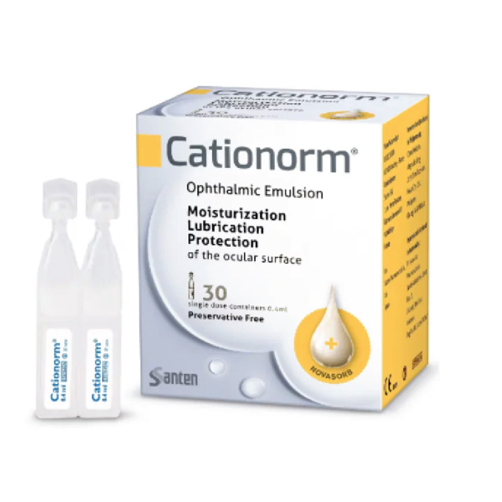 Cationorm Emulsion Hydration Moisturization 0.4ml 30 Vials