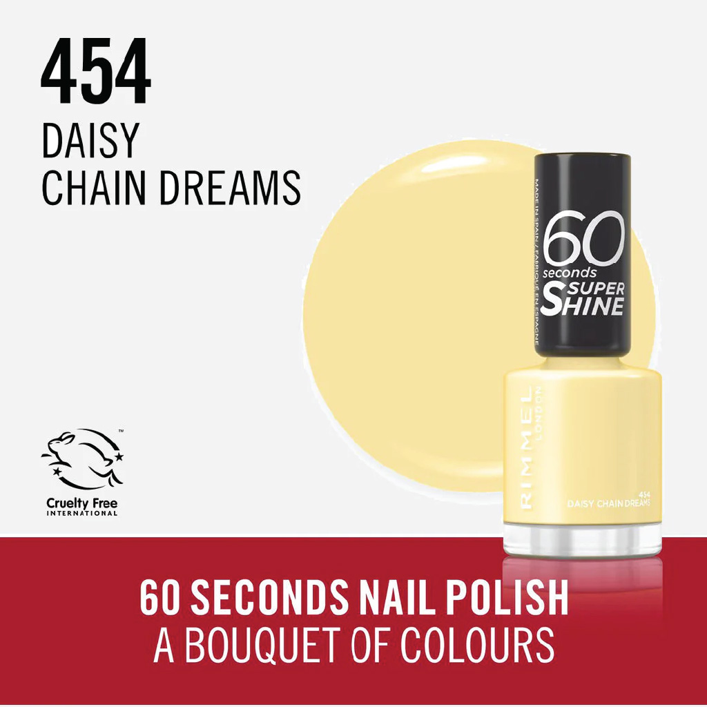 Rimmel London 60 Seconds Nail Polish 454 Daisy Chain Dreams