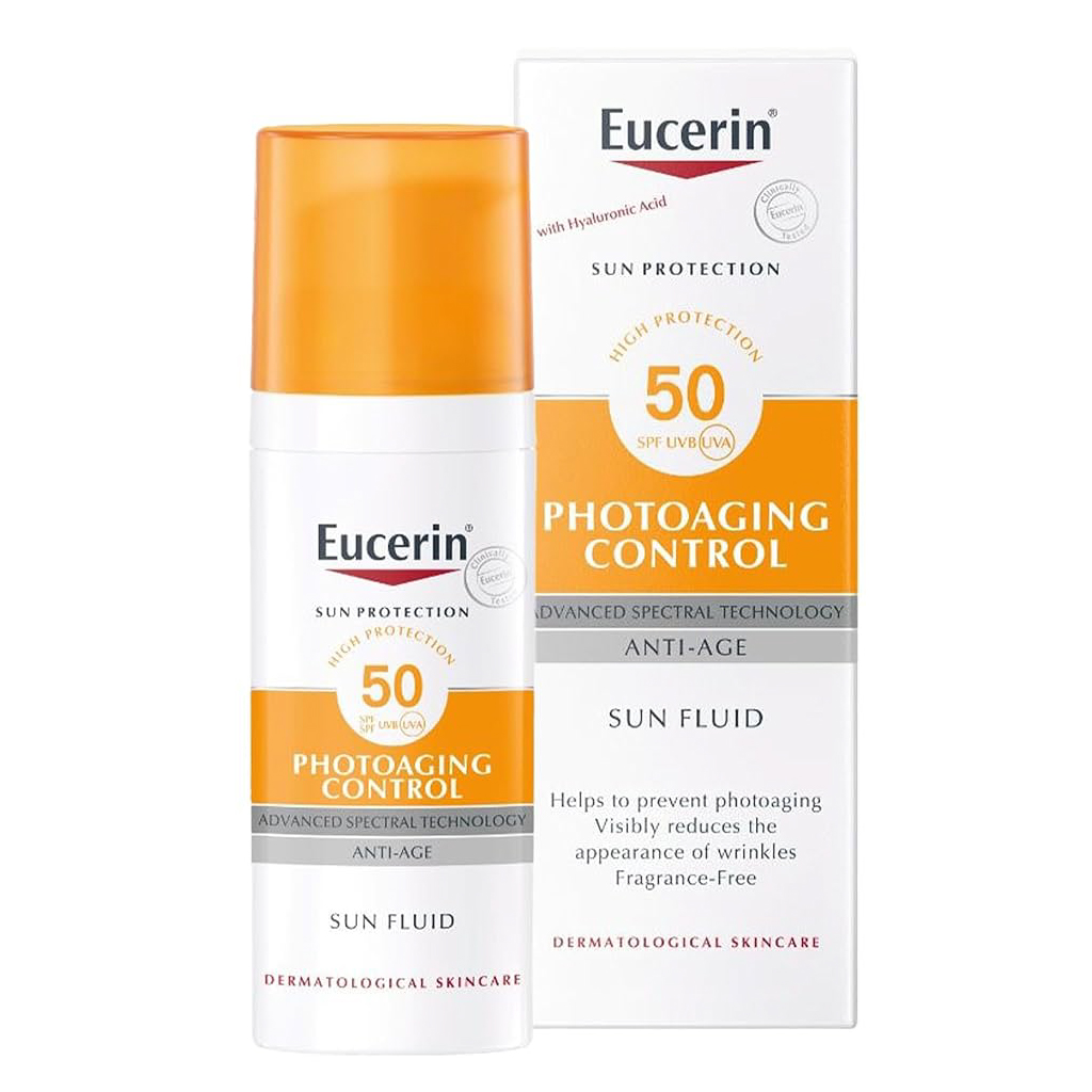 Eucerin, Sun Fluid Age Control SPF 50, High protection anti-aging sun fluid, 50ml