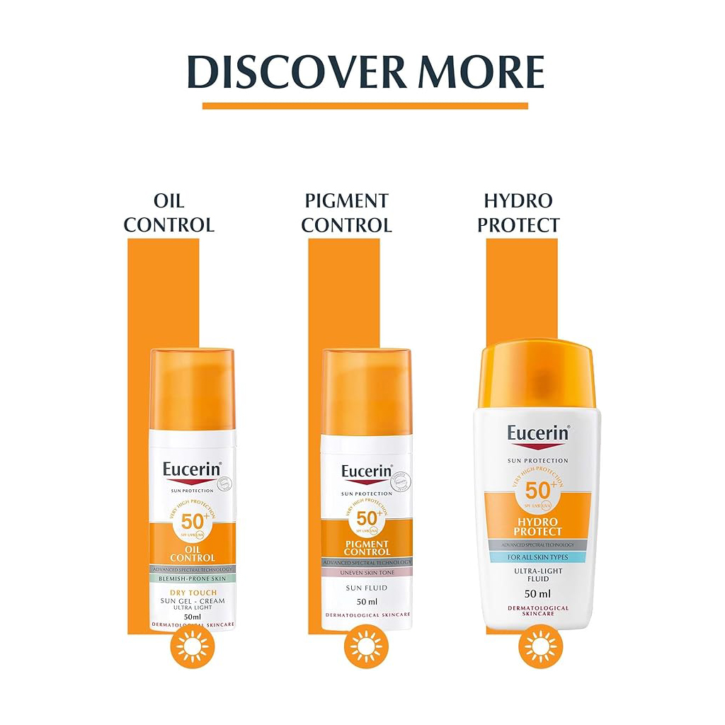 Eucerin, Sun Fluid Age Control SPF 50, High protection anti-aging sun fluid, 50ml