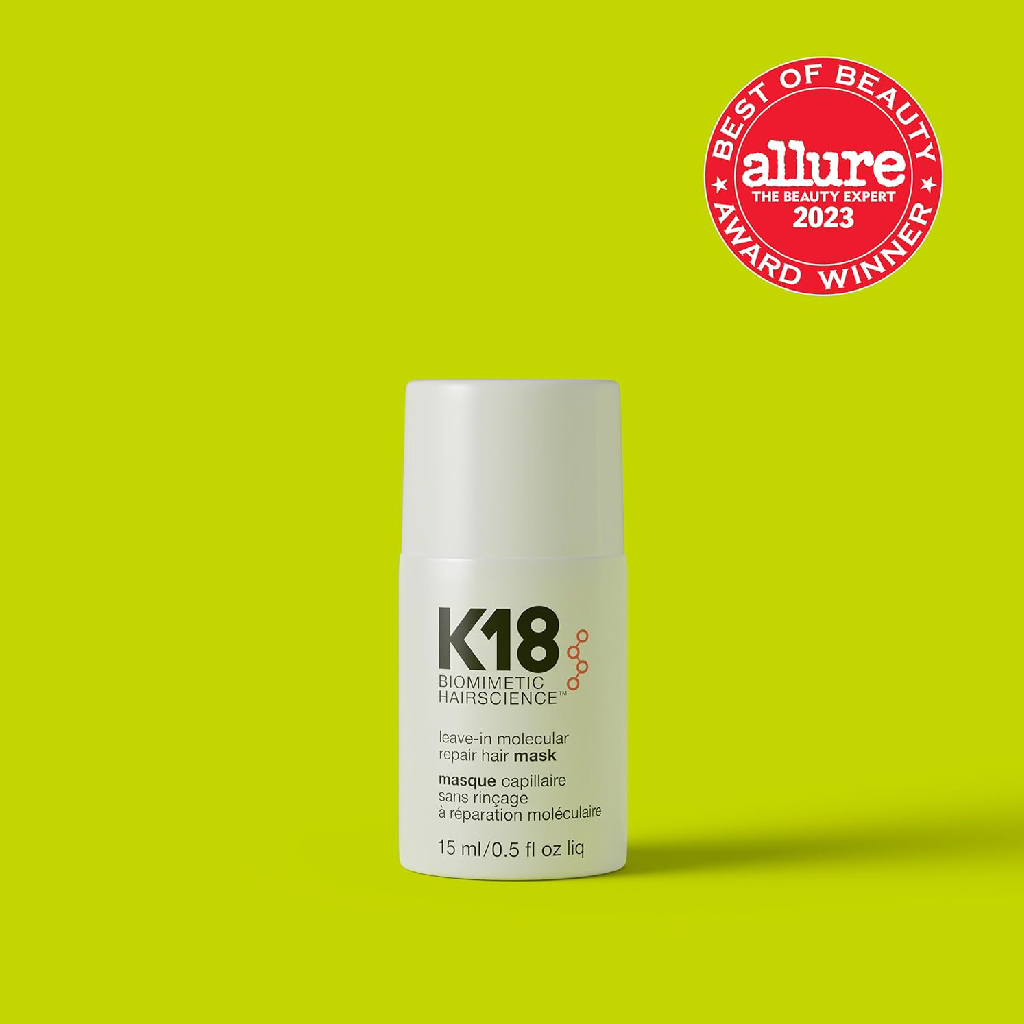 K18, Leave-In Molecular Repair Hair Mask, Deep repairing treatment for damaged hair, 15ml