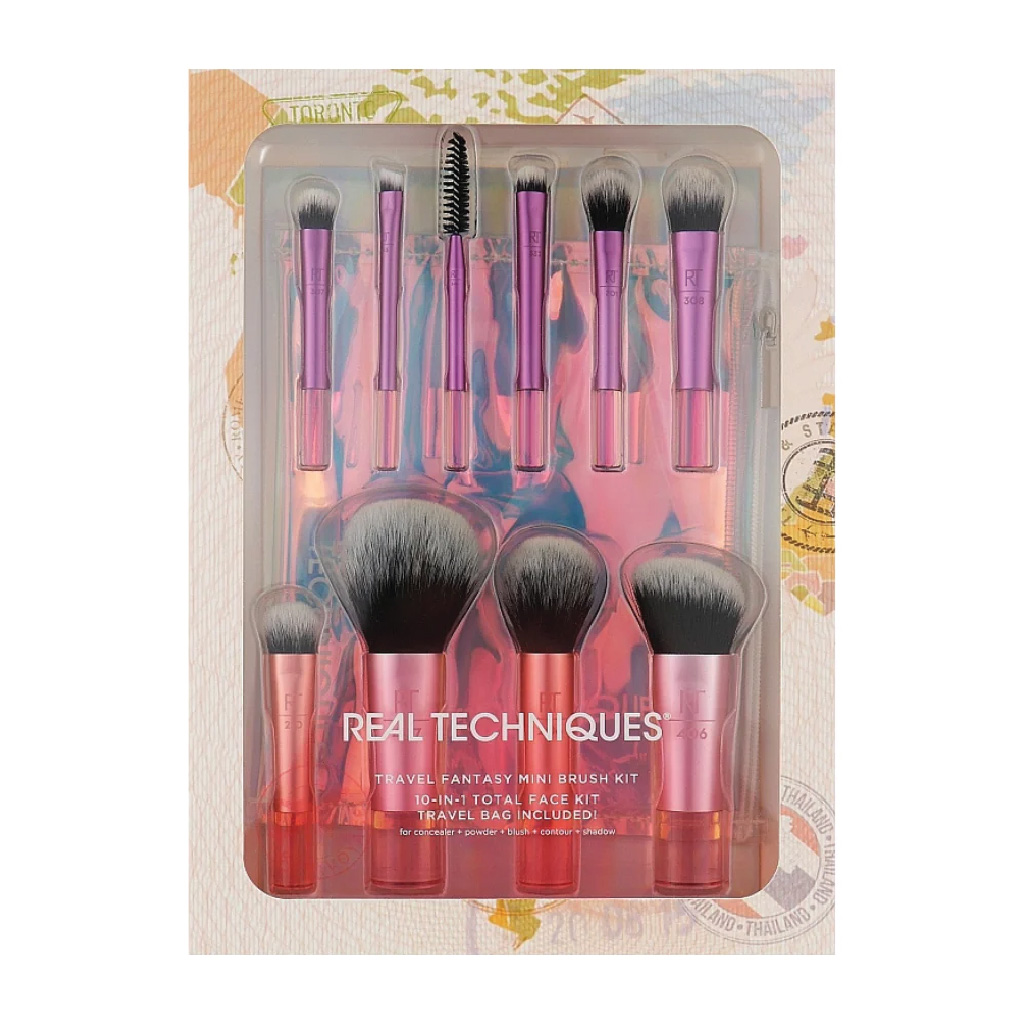 Rt, Travel Fantasy Mini Brush Set, Compact makeup brush set for travel convenience