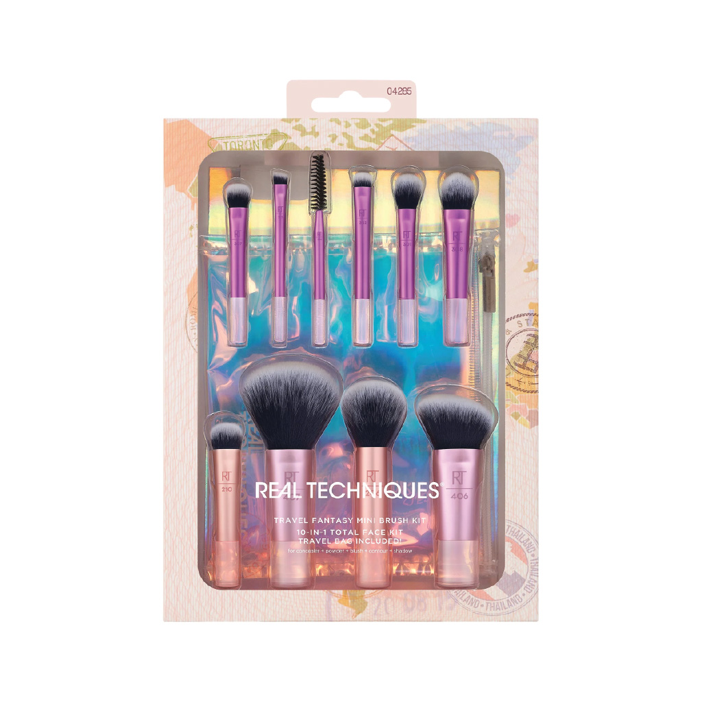 Rt, Travel Fantasy Mini Brush Set, Compact makeup brush set for travel convenience