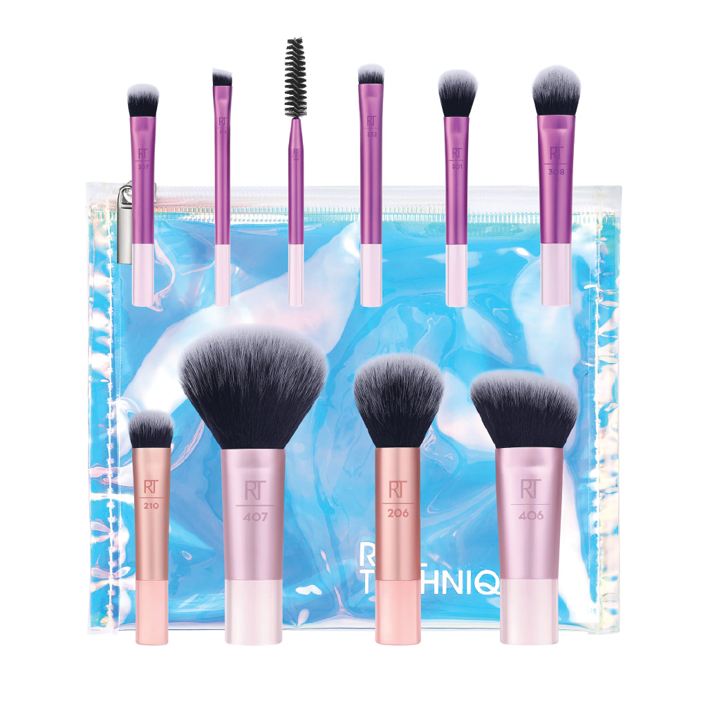 Rt, Travel Fantasy Mini Brush Set, Compact makeup brush set for travel convenience