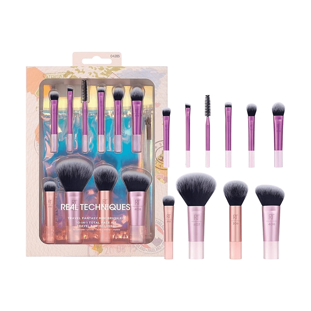 Rt, Travel Fantasy Mini Brush Set, Compact makeup brush set for travel convenience