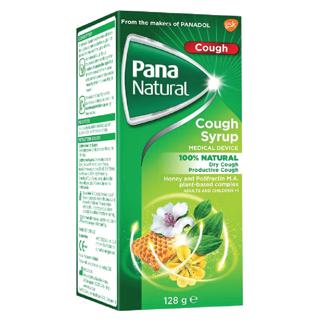 Pananatural, Cough Syrup, Soothing syrup for relief of cough and throat irritation, 100ml