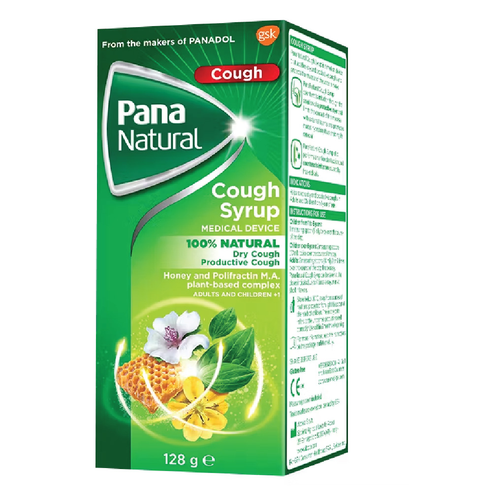 Pananatural, Cough Syrup, Soothing syrup for relief of cough and throat irritation, 100ml