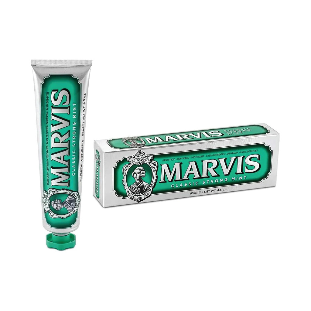 Marvis, Classic Strong Mint Toothpaste, Classic mint flavored toothpaste for fresh breath, 85 ml