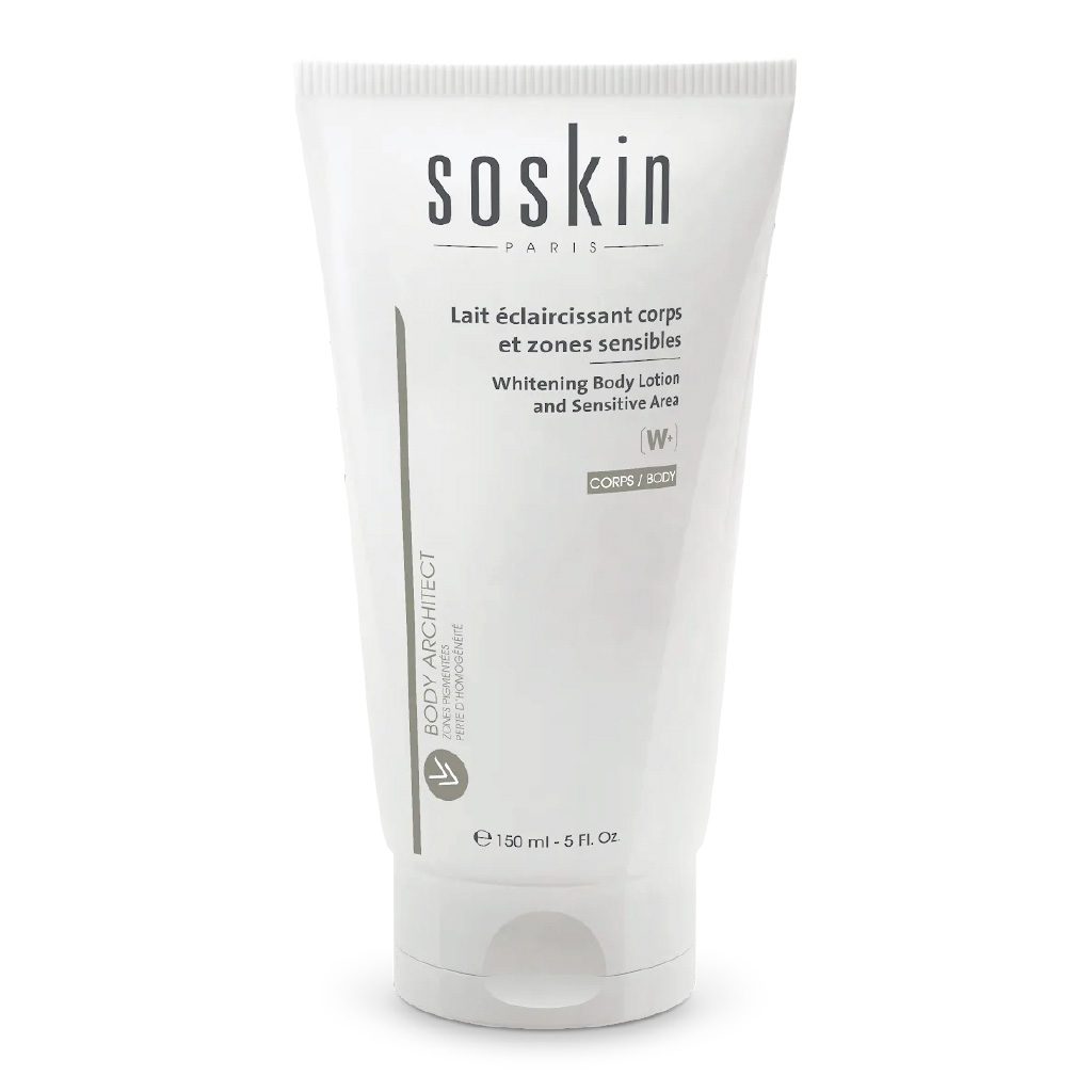 Soskin, Whitening Body Lotion for Sensitive Areas, Brightening lotion for sensitive body skin, 200ml