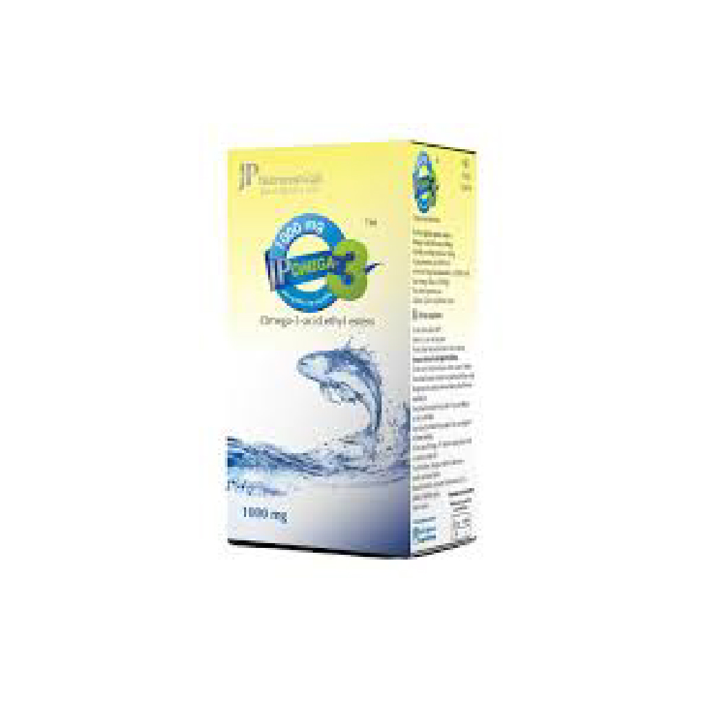 JP Nutraceuticals, Omega 3 1000mg capsules, Heart and brain health supplement with omega-3 fatty acids