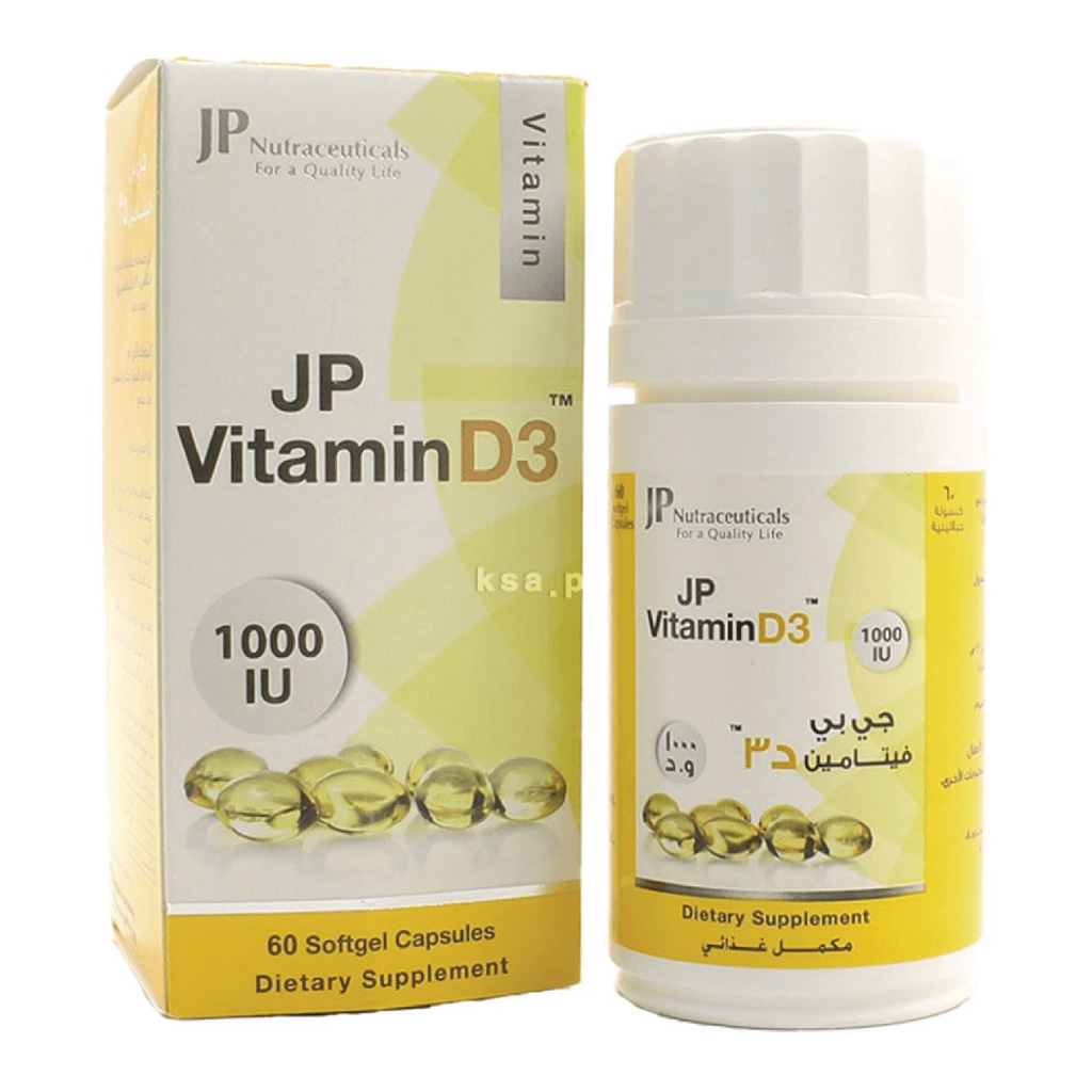 JP Nutraceuticals Vitamin D3 1000 IU, Pack of 60's