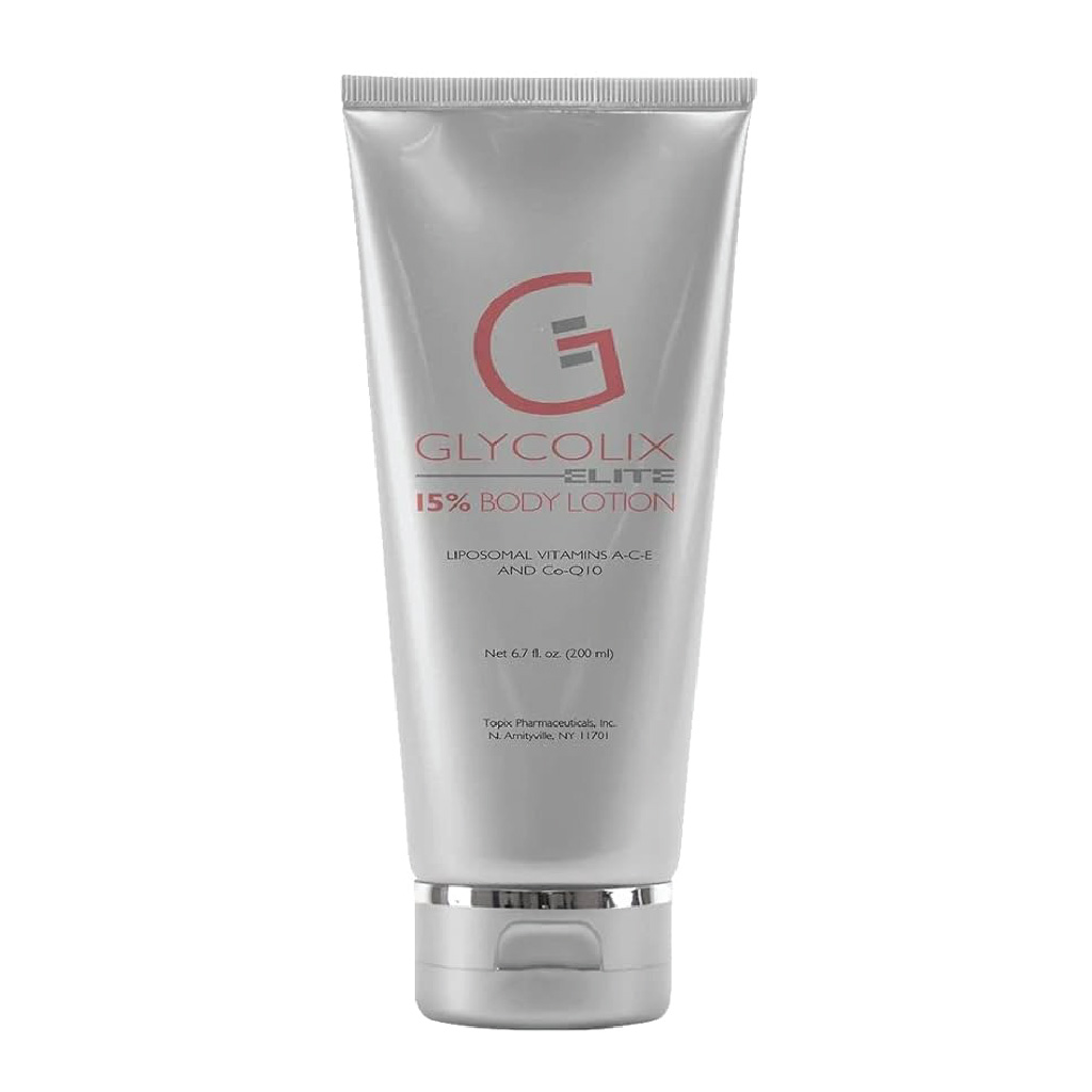 Glycolix, Elite Body Lotion 15%, Exfoliating and hydrating body lotion with glycolic acid