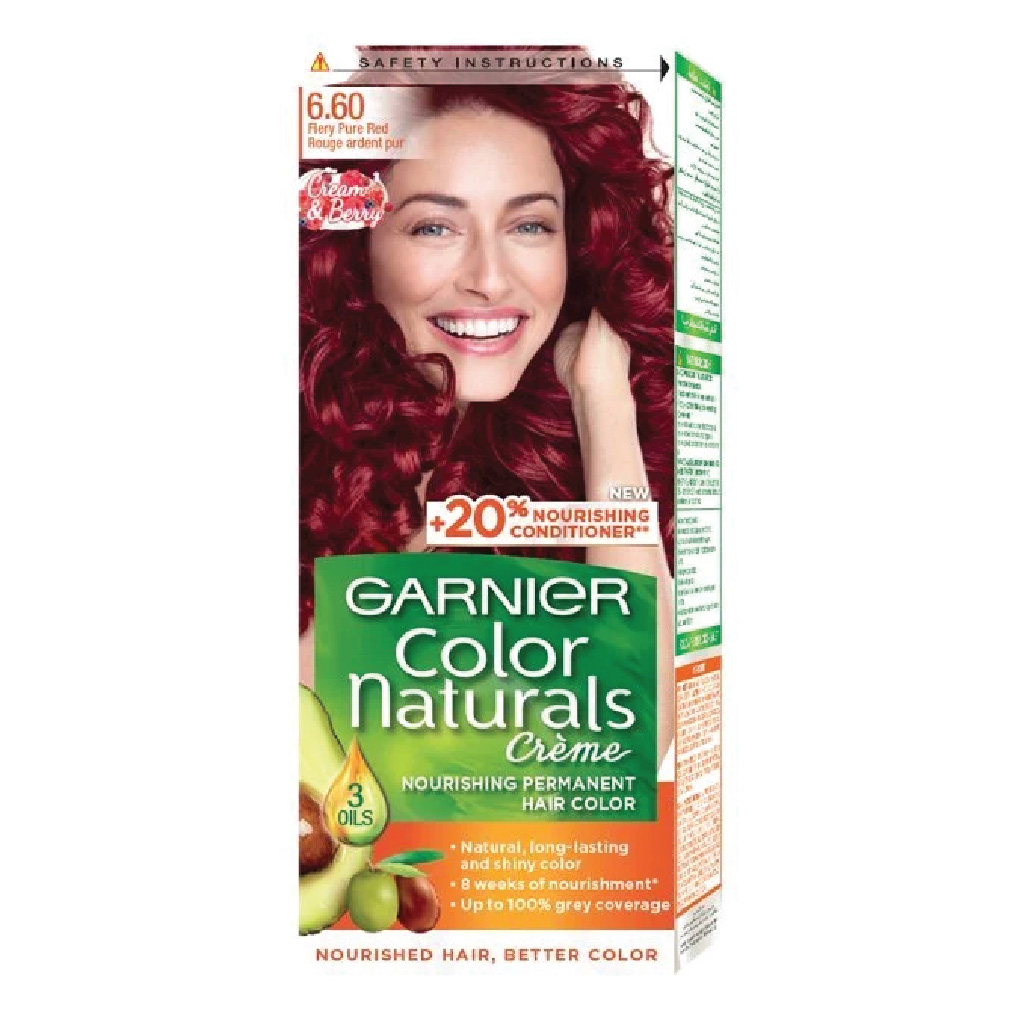Garnier Naturals Nourishing Permanent Hair Color 660 Fiery Pure Red