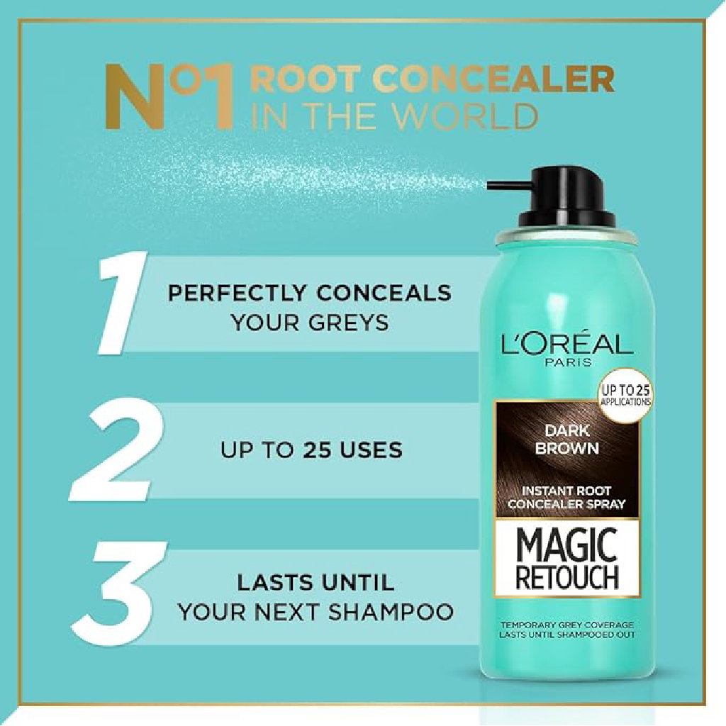 L’Oréal, Magic Retouch Root Concealer, Instant dark brown root touch-up spray