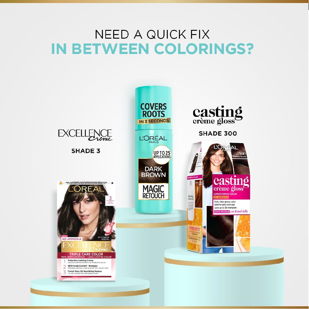 L’Oréal, Magic Retouch Root Concealer, Instant dark brown root touch-up spray