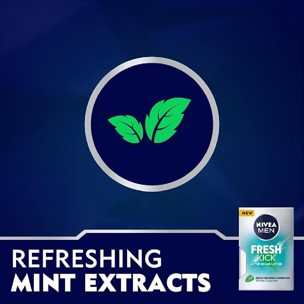 Nivea Men After Shave Lotion Fresh & Cool Mint Extract  100ml