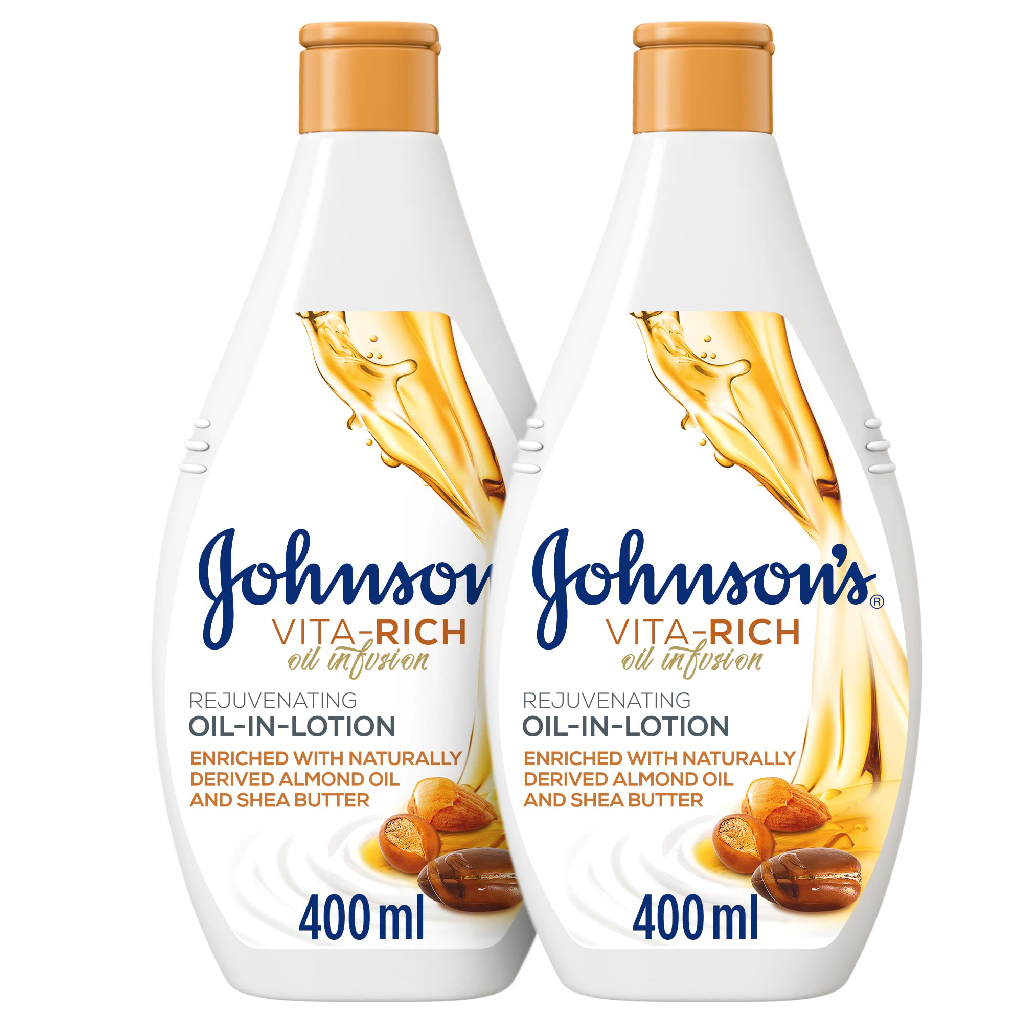 Johnson's Vita-Rich Oil in Body Lotion Almond Oil & Shea Butter 400ml