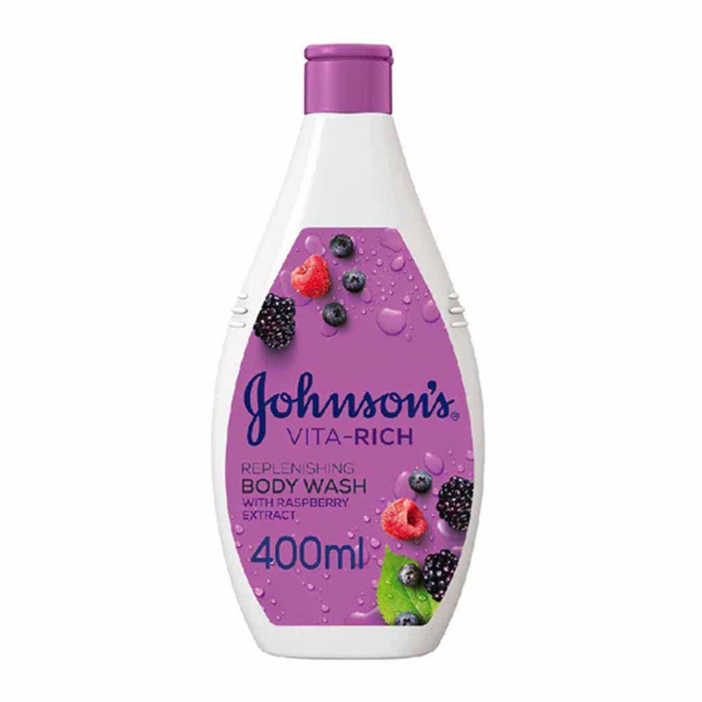 Johnson's Vita-Rich Replenishing Body Wash Raspberry 400ml