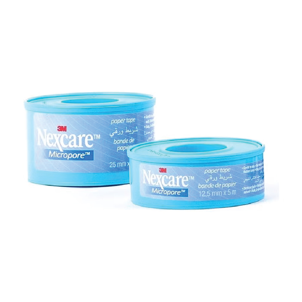 شريط ورقي 3M Nexcare Micropore مقاس 25 مم × 5 م
