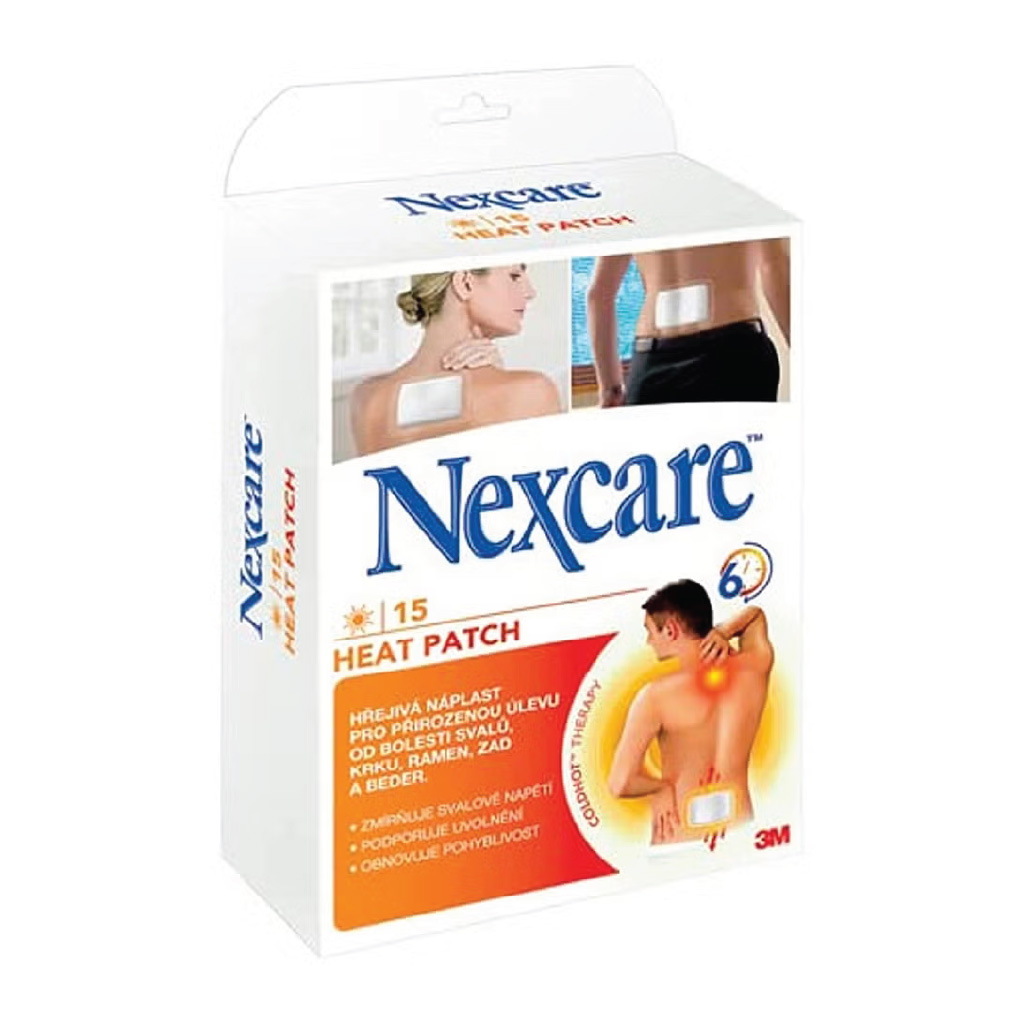 Nexcare 3M, Adhesive Heat Patch, Pain relief heat patch for muscle aches, 15 pieces
