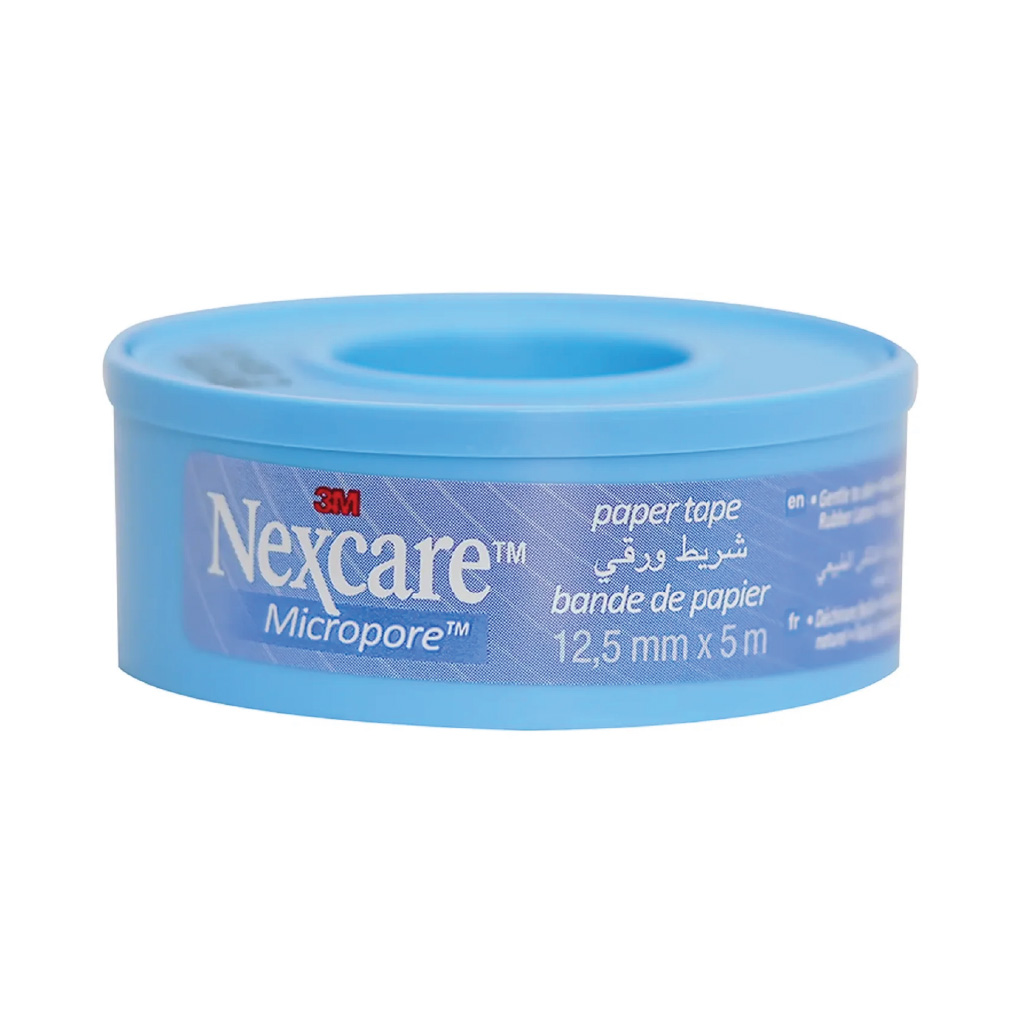 شريط ورقي 3M Nexcare Micropore مقاس 12.5 مم × 5 م