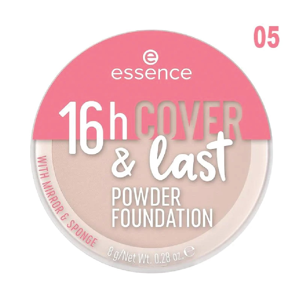 Essence 16H Cover & Last Powder Foundation 05, Classic Vanilla