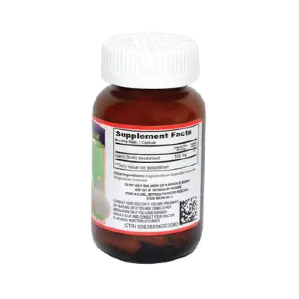 American International Lab Garlic Odorless 500mg 60 Capsules