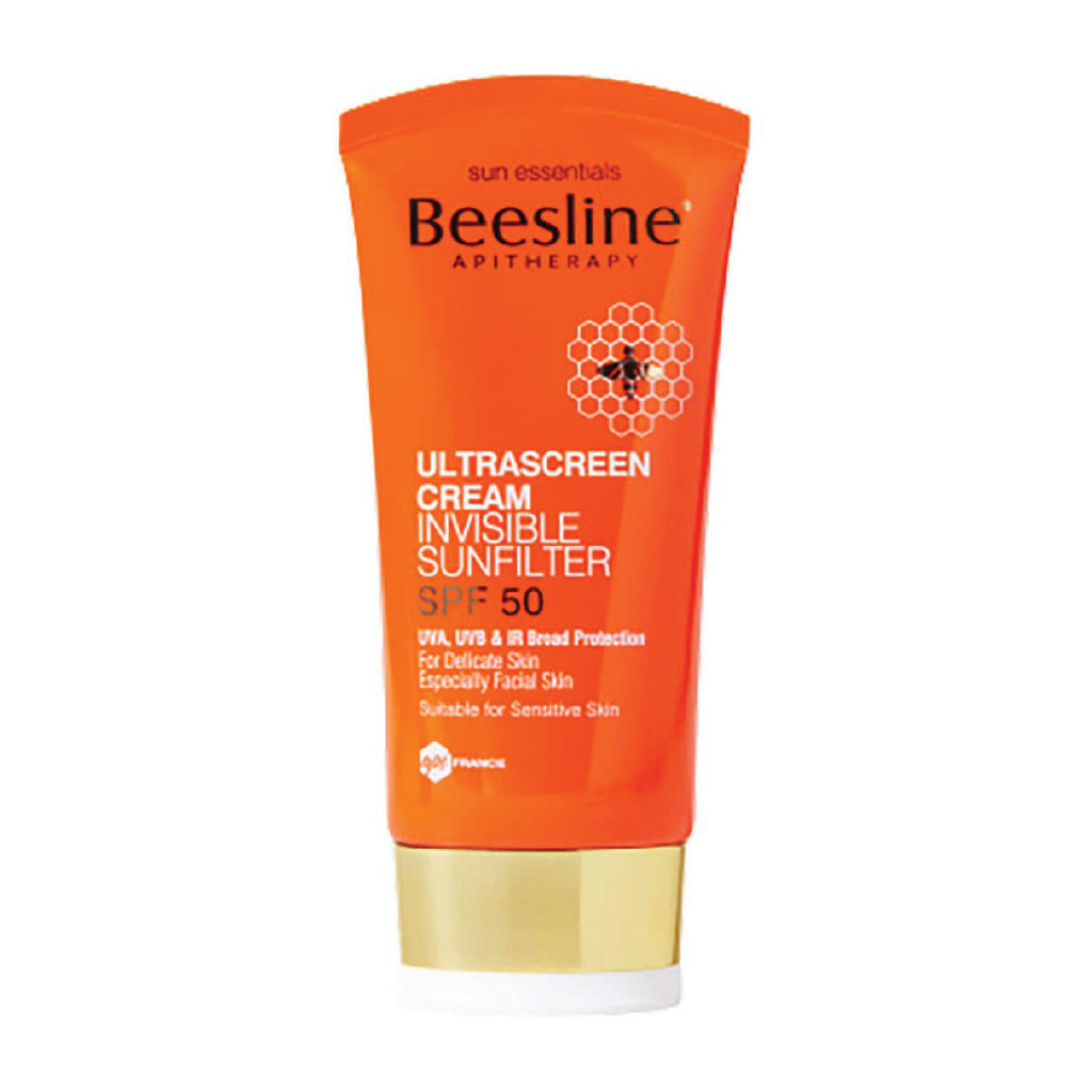 Beesline, Apitherapy Ultrascreen Spf50 Invisible Sunfilter Cream, Moisturizing cream for soft, 60ml