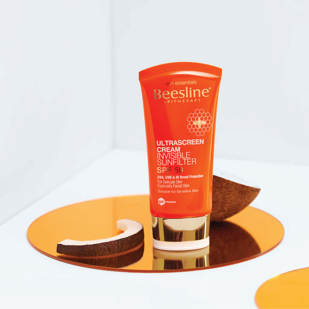 Beesline, Apitherapy Ultrascreen Spf50 Invisible Sunfilter Cream, Moisturizing cream for soft, 60ml
