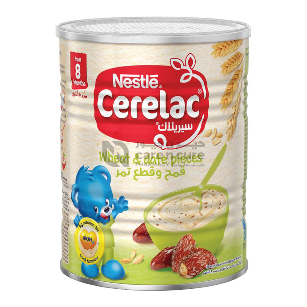 Nestlé, Cerelac Wheat & Date Pieces, Infant cereal with wheat and date pieces, 400g