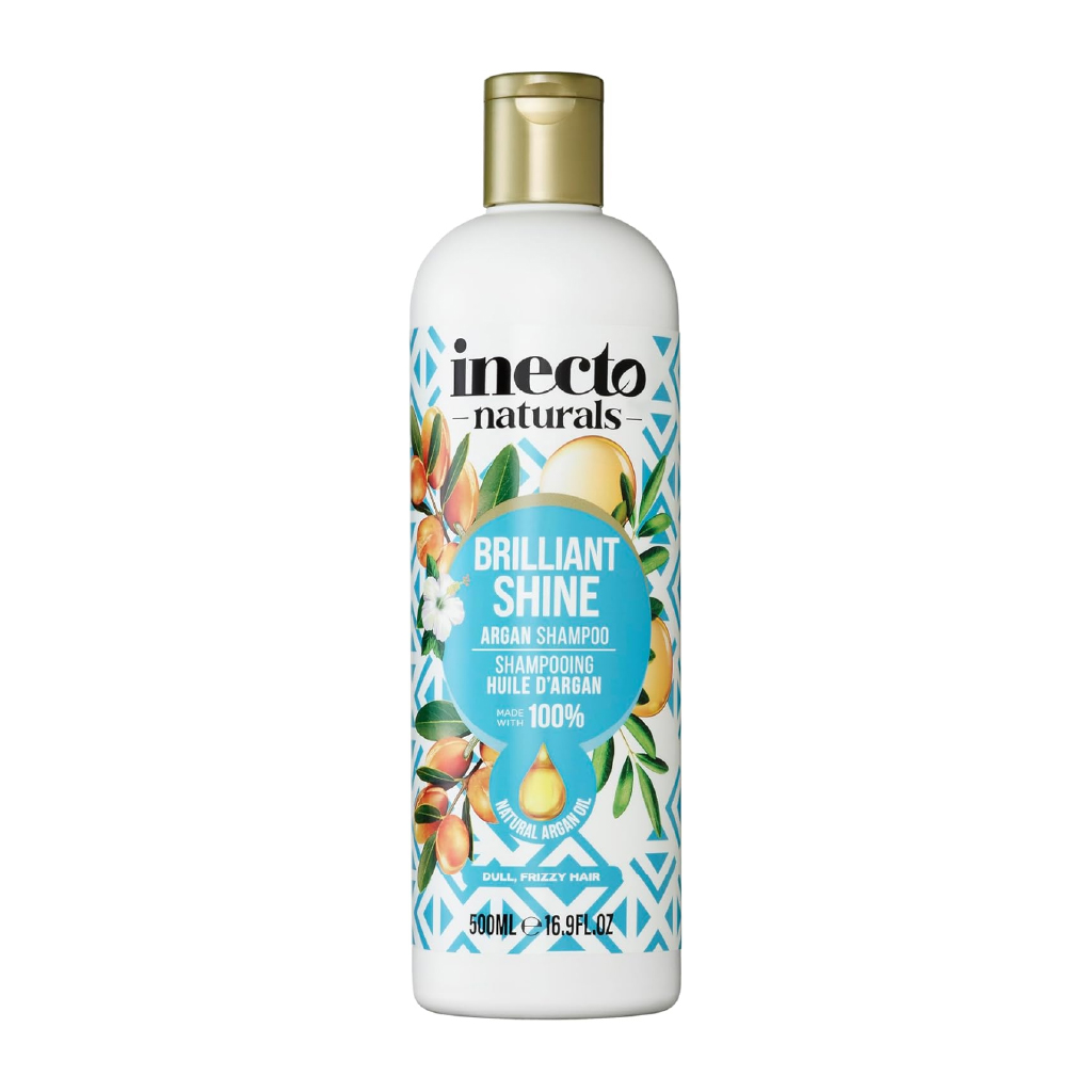 Inecto Naturals, Argan Shampoo, Hydrating shampoo for dry and damaged hair, 500 ml